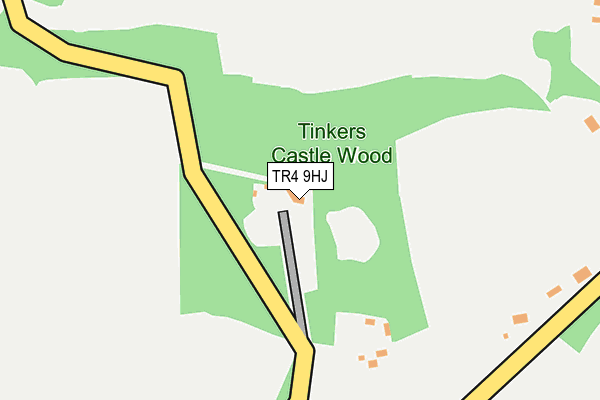 TR4 9HJ map - OS OpenMap – Local (Ordnance Survey) TR4 9HJ map - OS OpenMap – Local (Ordnance Survey)