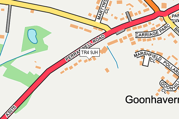 TR4 9JH map - OS OpenMap – Local (Ordnance Survey) TR4 9JH map - OS OpenMap – Local (Ordnance Survey)