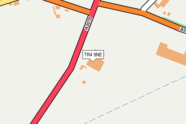 TR4 9NE map - OS OpenMap – Local (Ordnance Survey) TR4 9NE map - OS OpenMap – Local (Ordnance Survey)