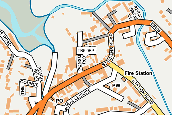 TR6 0BP map - OS OpenMap – Local (Ordnance Survey)
