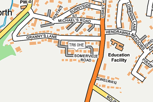 TR6 0HE map - OS OpenMap – Local (Ordnance Survey) TR6 0HE map - OS OpenMap – Local (Ordnance Survey)