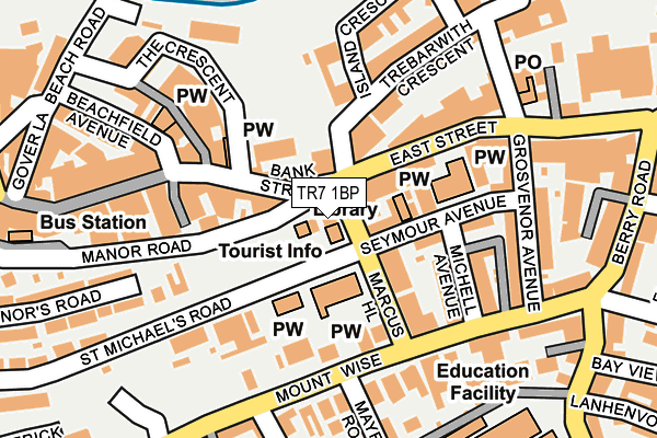 TR7 1BP map - OS OpenMap – Local (Ordnance Survey) TR7 1BP map - OS OpenMap – Local (Ordnance Survey)