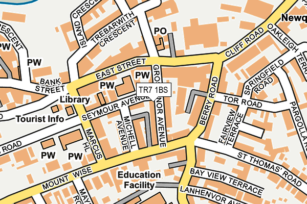 TR7 1BS map - OS OpenMap – Local (Ordnance Survey) TR7 1BS map - OS OpenMap – Local (Ordnance Survey)