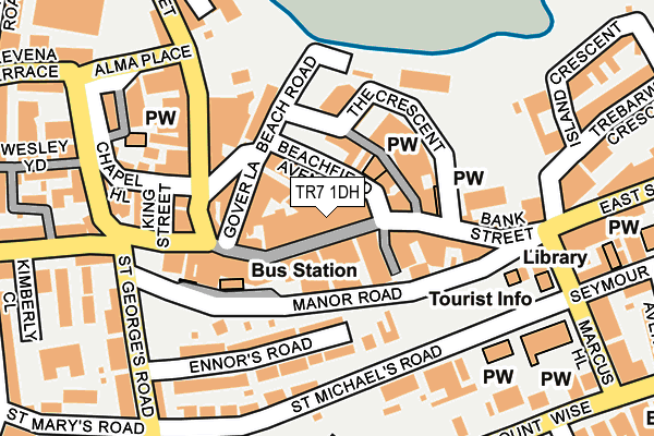TR7 1DH map - OS OpenMap – Local (Ordnance Survey) TR7 1DH map - OS OpenMap – Local (Ordnance Survey)
