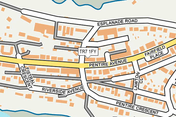 TR7 1FY map - OS OpenMap – Local (Ordnance Survey) TR7 1FY map - OS OpenMap – Local (Ordnance Survey)