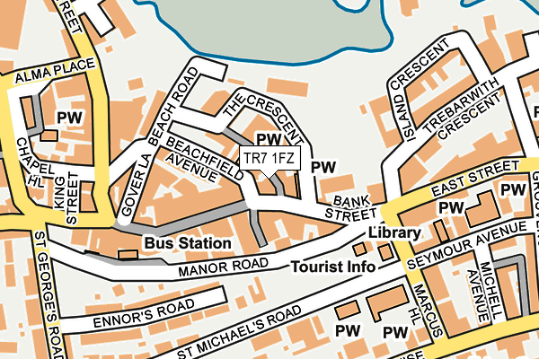 TR7 1FZ map - OS OpenMap – Local (Ordnance Survey) TR7 1FZ map - OS OpenMap – Local (Ordnance Survey)