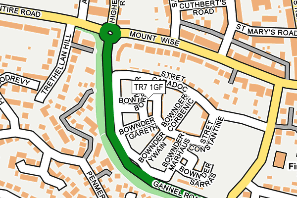 TR7 1GF map - OS OpenMap – Local (Ordnance Survey) TR7 1GF map - OS OpenMap – Local (Ordnance Survey)