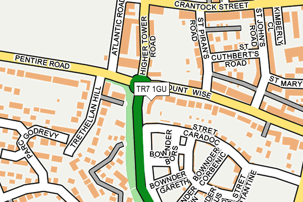 TR7 1GU map - OS OpenMap – Local (Ordnance Survey) TR7 1GU map - OS OpenMap – Local (Ordnance Survey)