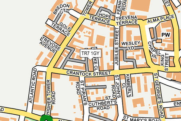 TR7 1GY map - OS OpenMap – Local (Ordnance Survey) TR7 1GY map - OS OpenMap – Local (Ordnance Survey)