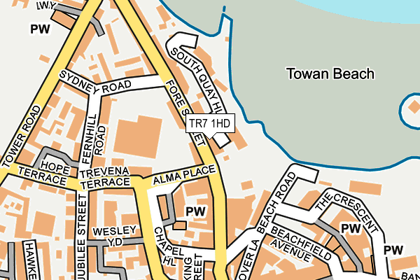 TR7 1HD map - OS OpenMap – Local (Ordnance Survey) TR7 1HD map - OS OpenMap – Local (Ordnance Survey)