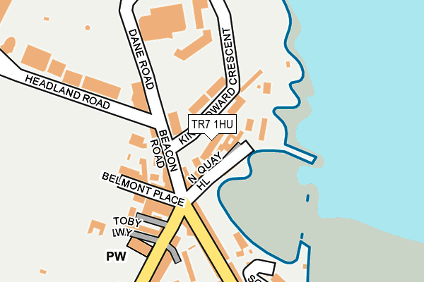 TR7 1HU map - OS OpenMap – Local (Ordnance Survey) TR7 1HU map - OS OpenMap – Local (Ordnance Survey)