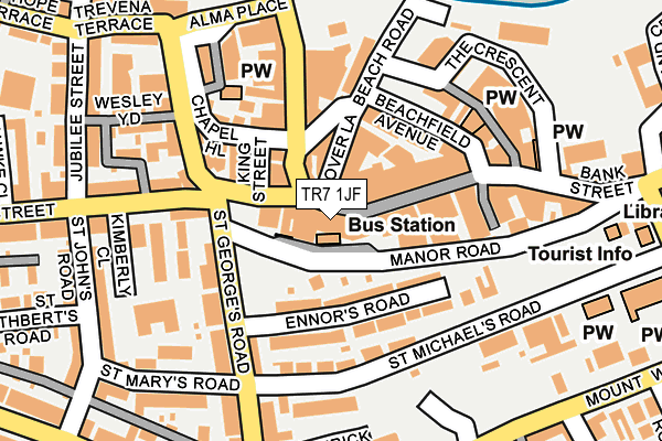 TR7 1JF map - OS OpenMap – Local (Ordnance Survey) TR7 1JF map - OS OpenMap – Local (Ordnance Survey)
