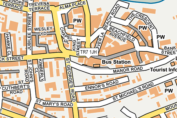 TR7 1JH map - OS OpenMap – Local (Ordnance Survey) TR7 1JH map - OS OpenMap – Local (Ordnance Survey)