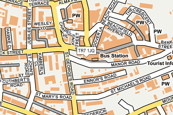 TR7 1JQ map - OS OpenMap – Local (Ordnance Survey) TR7 1JQ map - OS OpenMap – Local (Ordnance Survey)
