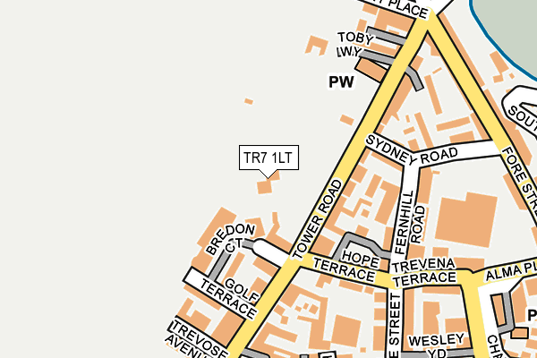TR7 1LT map - OS OpenMap – Local (Ordnance Survey) TR7 1LT map - OS OpenMap – Local (Ordnance Survey)