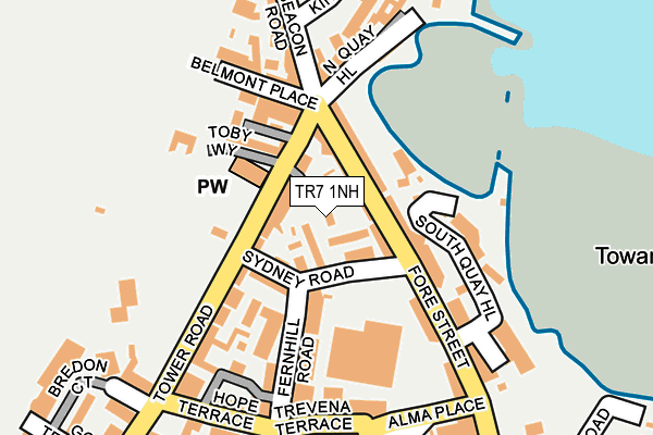 TR7 1NH map - OS OpenMap – Local (Ordnance Survey) TR7 1NH map - OS OpenMap – Local (Ordnance Survey)