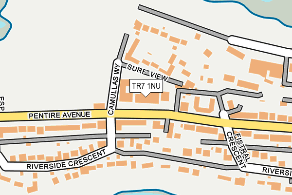 TR7 1NU map - OS OpenMap – Local (Ordnance Survey) TR7 1NU map - OS OpenMap – Local (Ordnance Survey)