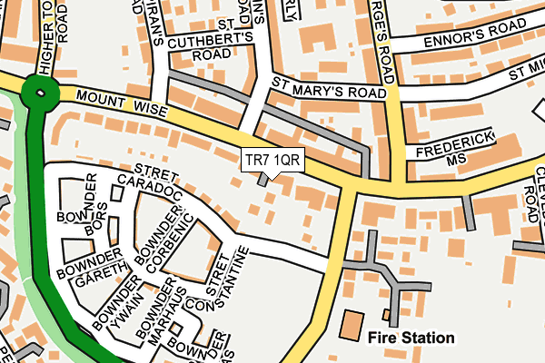 TR7 1QR map - OS OpenMap – Local (Ordnance Survey)