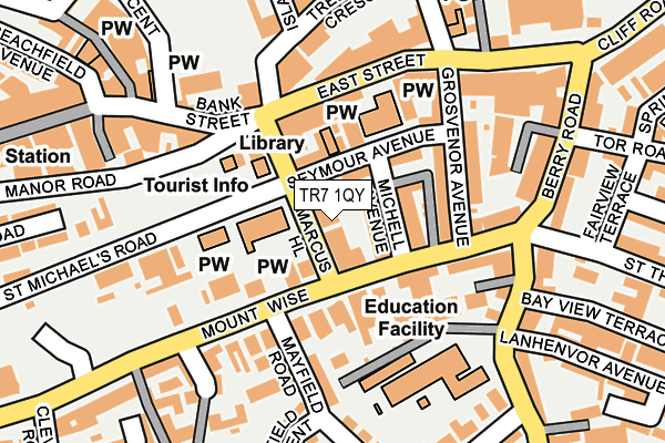 TR7 1QY map - OS OpenMap – Local (Ordnance Survey)