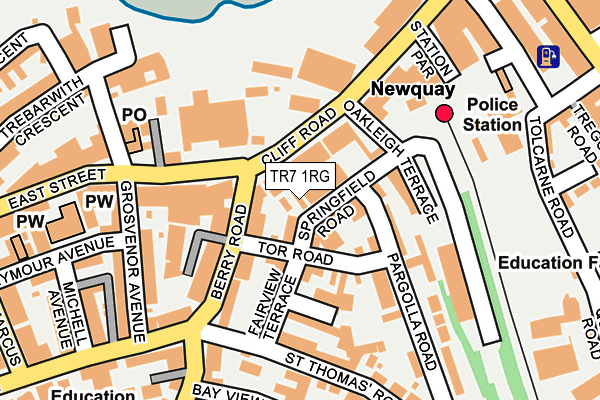 TR7 1RG map - OS OpenMap – Local (Ordnance Survey) TR7 1RG map - OS OpenMap – Local (Ordnance Survey)