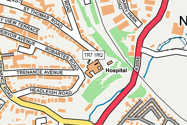 TR7 1RQ map - OS OpenMap – Local (Ordnance Survey) TR7 1RQ map - OS OpenMap – Local (Ordnance Survey)