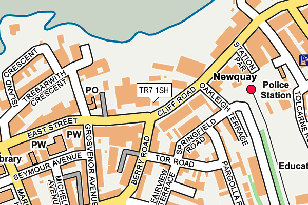 TR7 1SH map - OS OpenMap – Local (Ordnance Survey) TR7 1SH map - OS OpenMap – Local (Ordnance Survey)