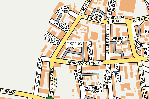 TR7 1UG map - OS OpenMap – Local (Ordnance Survey) TR7 1UG map - OS OpenMap – Local (Ordnance Survey)
