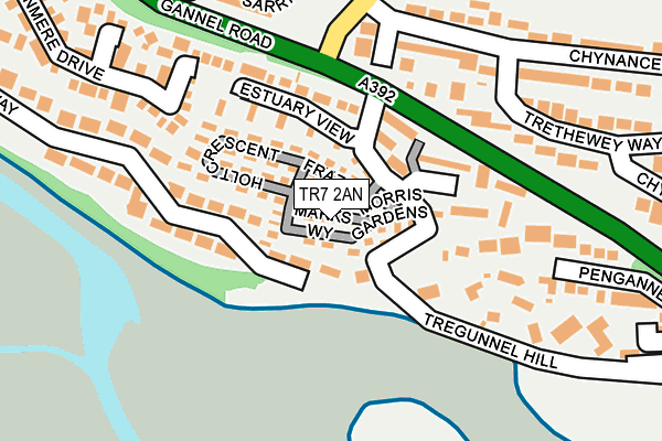 TR7 2AN map - OS OpenMap – Local (Ordnance Survey) TR7 2AN map - OS OpenMap – Local (Ordnance Survey)