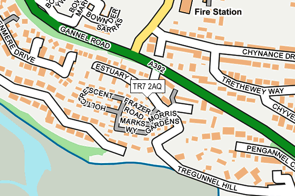 TR7 2AQ map - OS OpenMap – Local (Ordnance Survey) TR7 2AQ map - OS OpenMap – Local (Ordnance Survey)