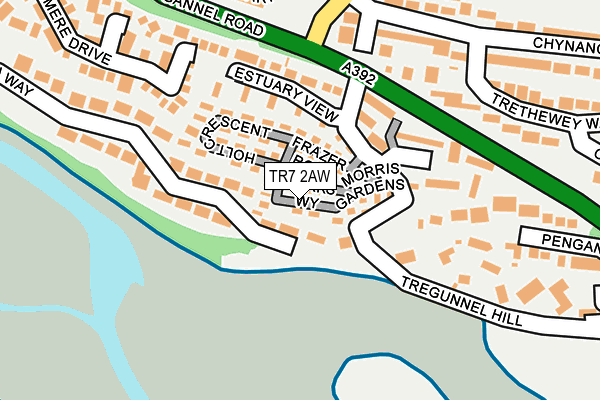 TR7 2AW map - OS OpenMap – Local (Ordnance Survey) TR7 2AW map - OS OpenMap – Local (Ordnance Survey)