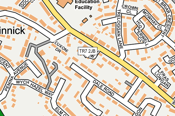 TR7 2JB map - OS OpenMap – Local (Ordnance Survey) TR7 2JB map - OS OpenMap – Local (Ordnance Survey)