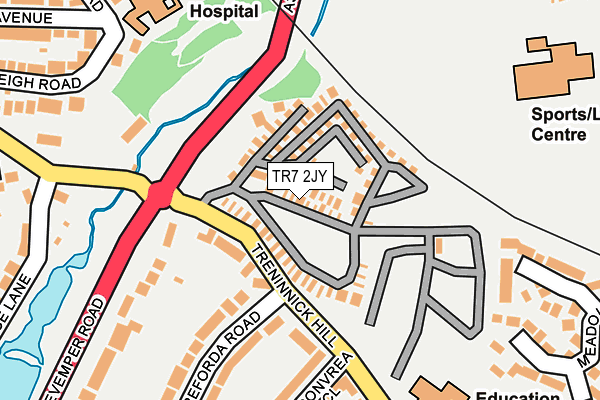 TR7 2JY map - OS OpenMap – Local (Ordnance Survey) TR7 2JY map - OS OpenMap – Local (Ordnance Survey)