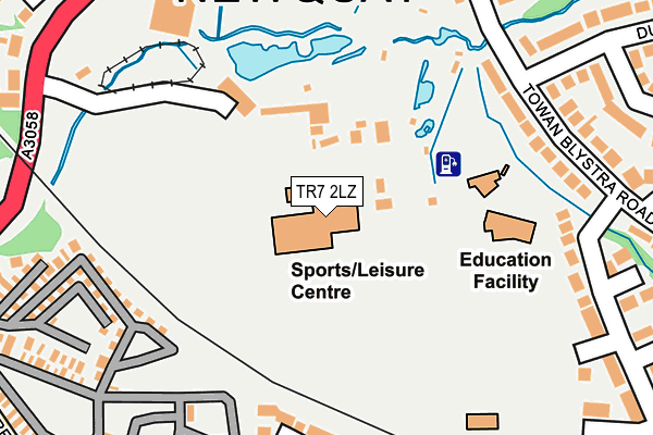 TR7 2LZ map - OS OpenMap – Local (Ordnance Survey) TR7 2LZ map - OS OpenMap – Local (Ordnance Survey)
