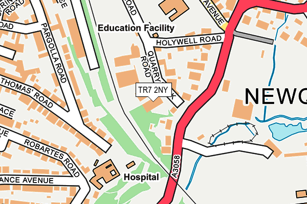 TR7 2NY map - OS OpenMap – Local (Ordnance Survey) TR7 2NY map - OS OpenMap – Local (Ordnance Survey)
