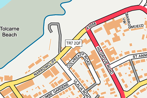 TR7 2QF map - OS OpenMap – Local (Ordnance Survey) TR7 2QF map - OS OpenMap – Local (Ordnance Survey)
