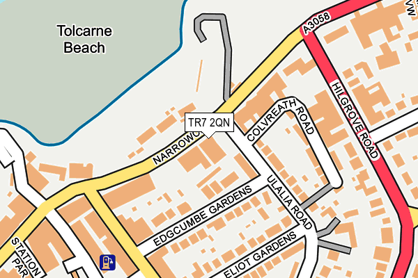 TR7 2QN map - OS OpenMap – Local (Ordnance Survey) TR7 2QN map - OS OpenMap – Local (Ordnance Survey)