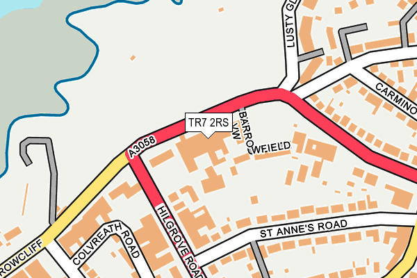 TR7 2RS map - OS OpenMap – Local (Ordnance Survey)