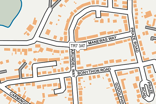 TR7 3AT map - OS OpenMap – Local (Ordnance Survey) TR7 3AT map - OS OpenMap – Local (Ordnance Survey)