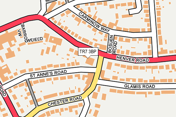TR7 3BP map - OS OpenMap – Local (Ordnance Survey) TR7 3BP map - OS OpenMap – Local (Ordnance Survey)