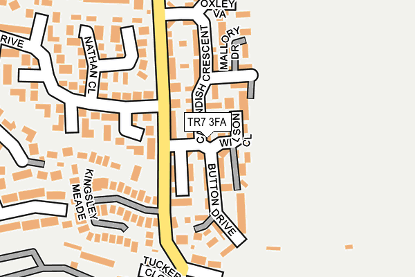 TR7 3FA map - OS OpenMap – Local (Ordnance Survey) TR7 3FA map - OS OpenMap – Local (Ordnance Survey)
