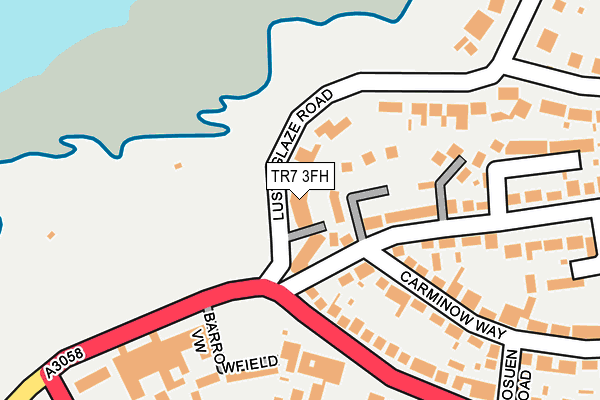 TR7 3FH map - OS OpenMap – Local (Ordnance Survey) TR7 3FH map - OS OpenMap – Local (Ordnance Survey)