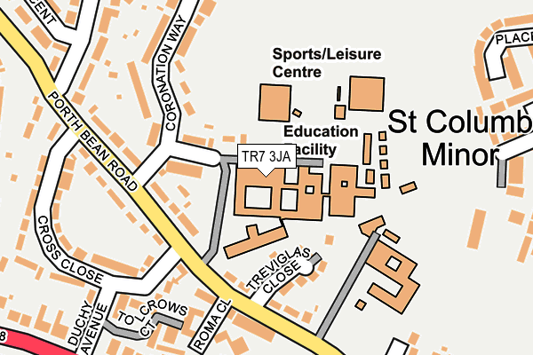 TR7 3JA map - OS OpenMap – Local (Ordnance Survey) TR7 3JA map - OS OpenMap – Local (Ordnance Survey)