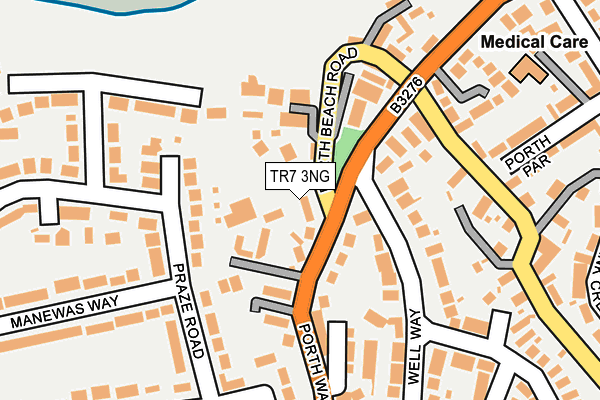 TR7 3NG map - OS OpenMap – Local (Ordnance Survey) TR7 3NG map - OS OpenMap – Local (Ordnance Survey)