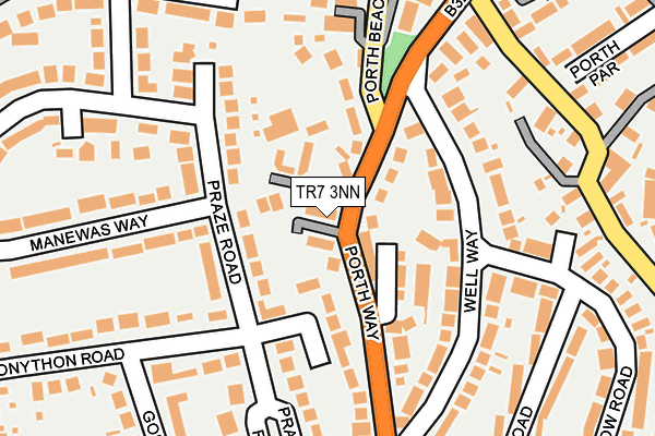 TR7 3NN map - OS OpenMap – Local (Ordnance Survey) TR7 3NN map - OS OpenMap – Local (Ordnance Survey)