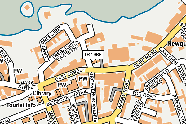 TR7 9BE map - OS OpenMap – Local (Ordnance Survey) TR7 9BE map - OS OpenMap – Local (Ordnance Survey)