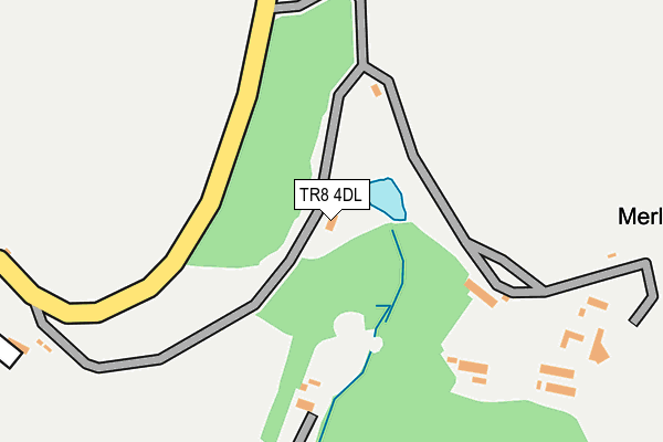TR8 4DL map - OS OpenMap – Local (Ordnance Survey) TR8 4DL map - OS OpenMap – Local (Ordnance Survey)