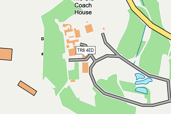 TR8 4ED map - OS OpenMap – Local (Ordnance Survey) TR8 4ED map - OS OpenMap – Local (Ordnance Survey)