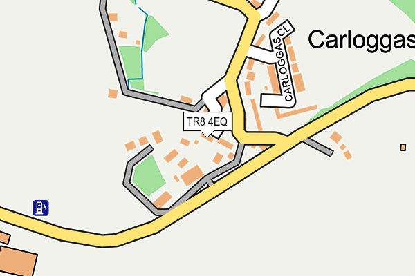 TR8 4EQ map - OS OpenMap – Local (Ordnance Survey)