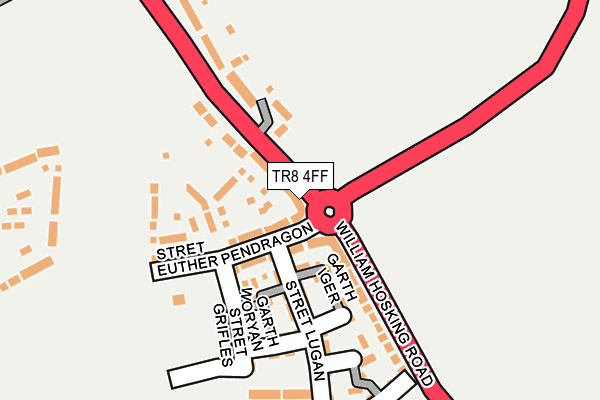 TR8 4FF map - OS OpenMap – Local (Ordnance Survey)
