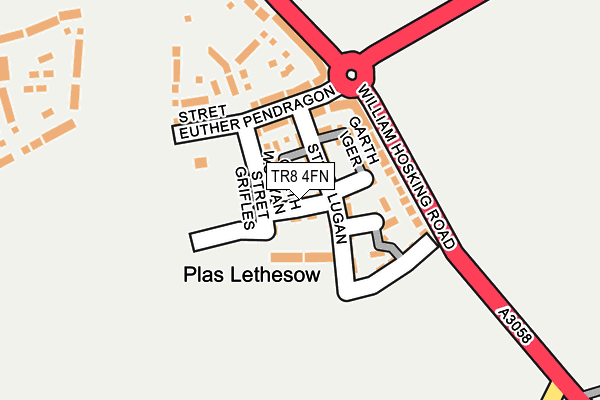 TR8 4FN map - OS OpenMap – Local (Ordnance Survey)
